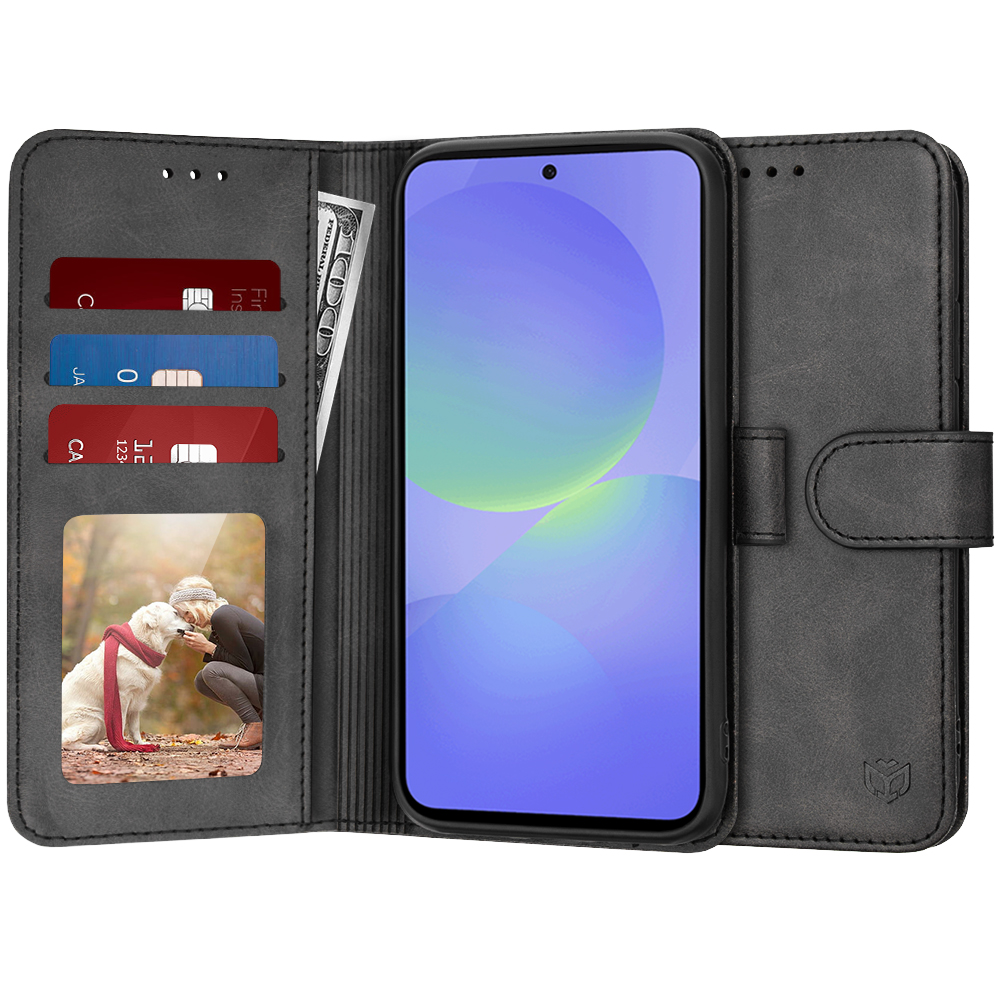 Techsuit Diary Book – puzdro na Samsung Galaxy A36 5G – čierny KF2341898