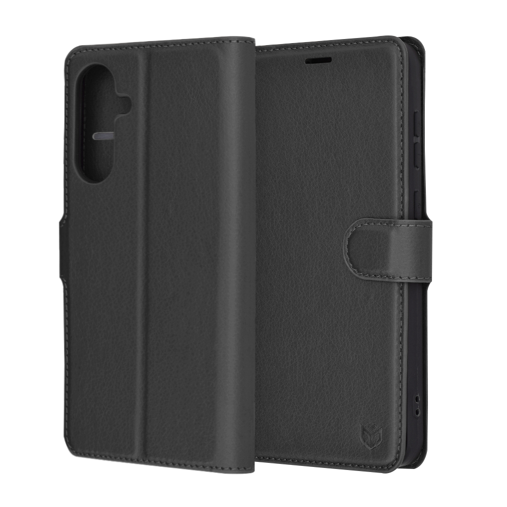 Techsuit Leather Folio – puzdro na Samsung Galaxy A56 5G – čierny KF2344667