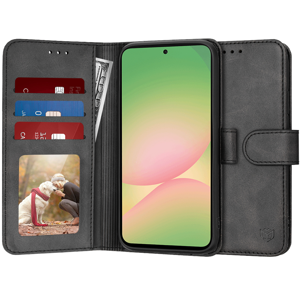 Techsuit Diary Book – puzdro na Samsung Galaxy A56 5G – čierny KF2344666