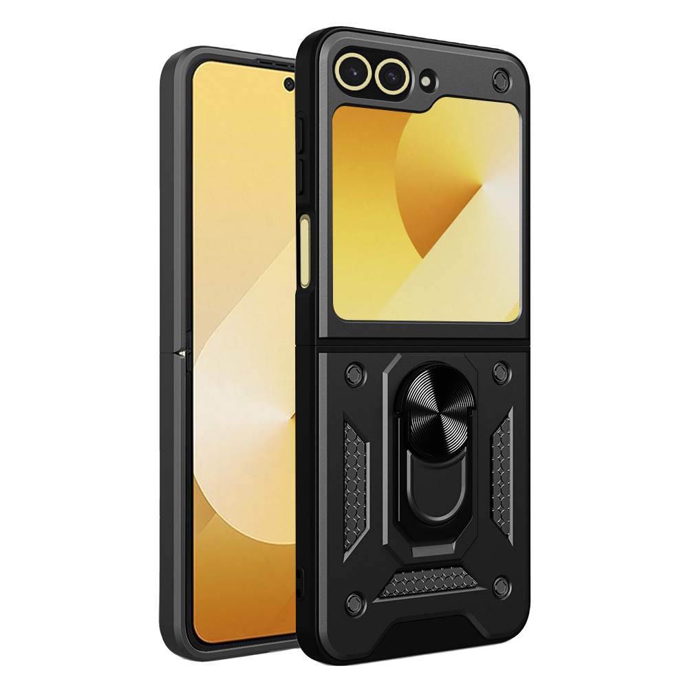 Techsuit CamShield Series ochranný obal pre Samsung Galaxy Z Flip6 – čierny KF2321083