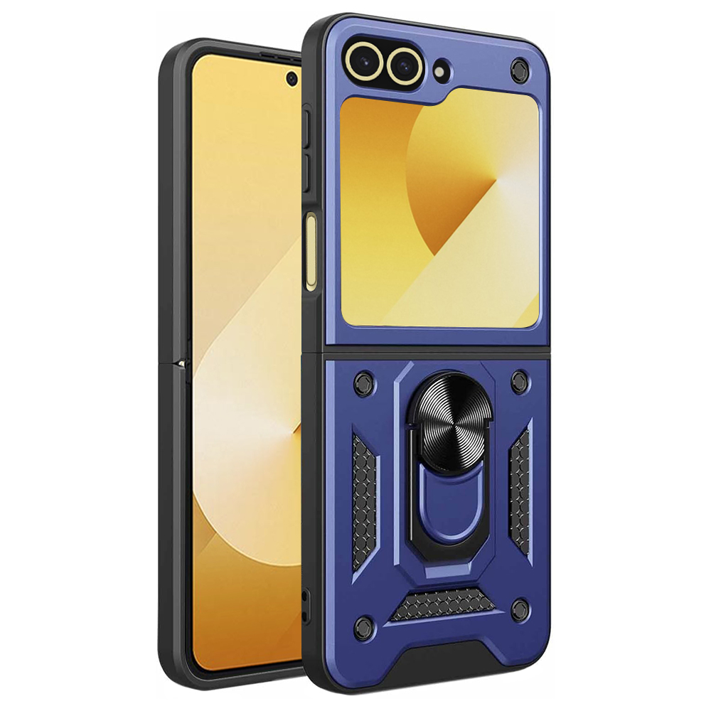 Techsuit CamShield Series ochranný obal pre Samsung Galaxy Z Flip6 – modrý KF2325279