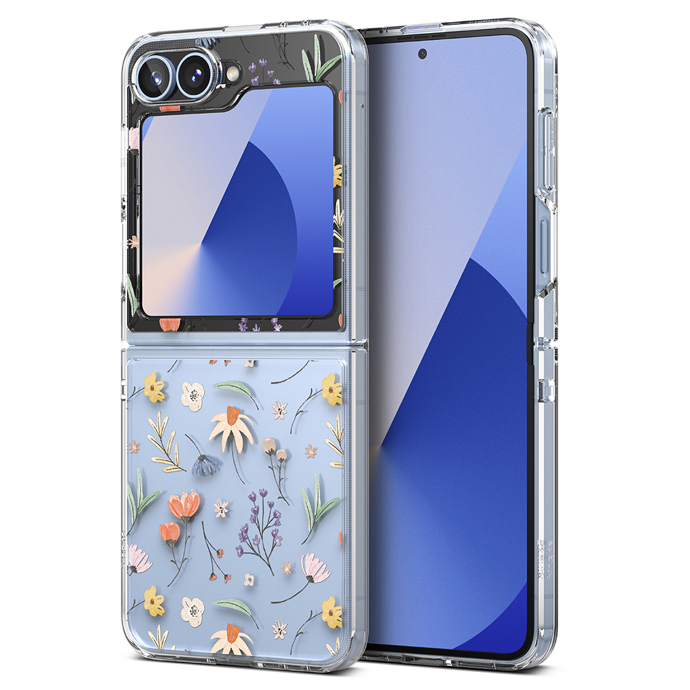 Ringke Fusion Design obal pre Samsung Galaxy Z Flip6 – so suchými kvetmi KF2334827