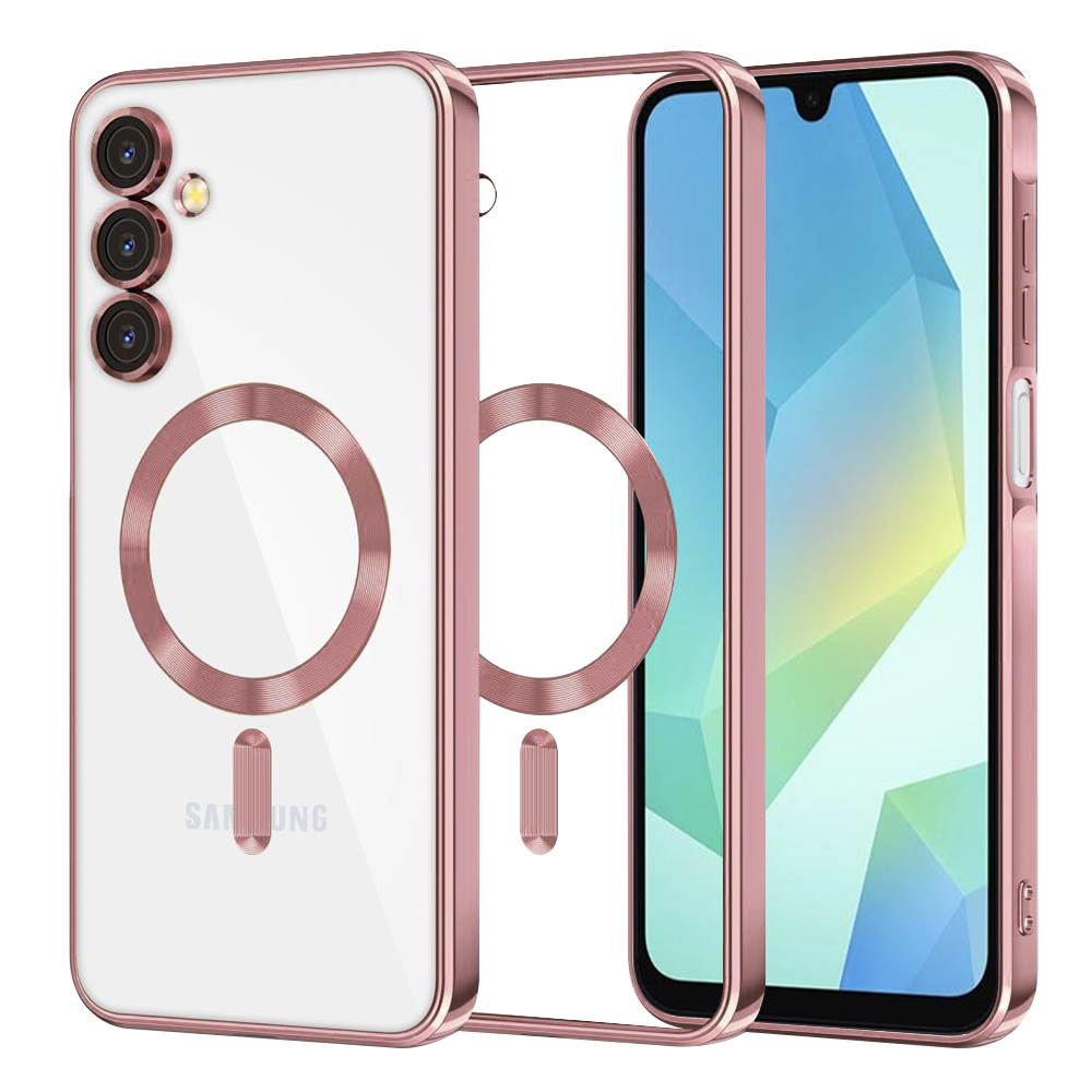Techsuit Luxury Crystal MagSafe puzdro pre Samsung Galaxy A16 4G / A16 5G – ružové KF2344425