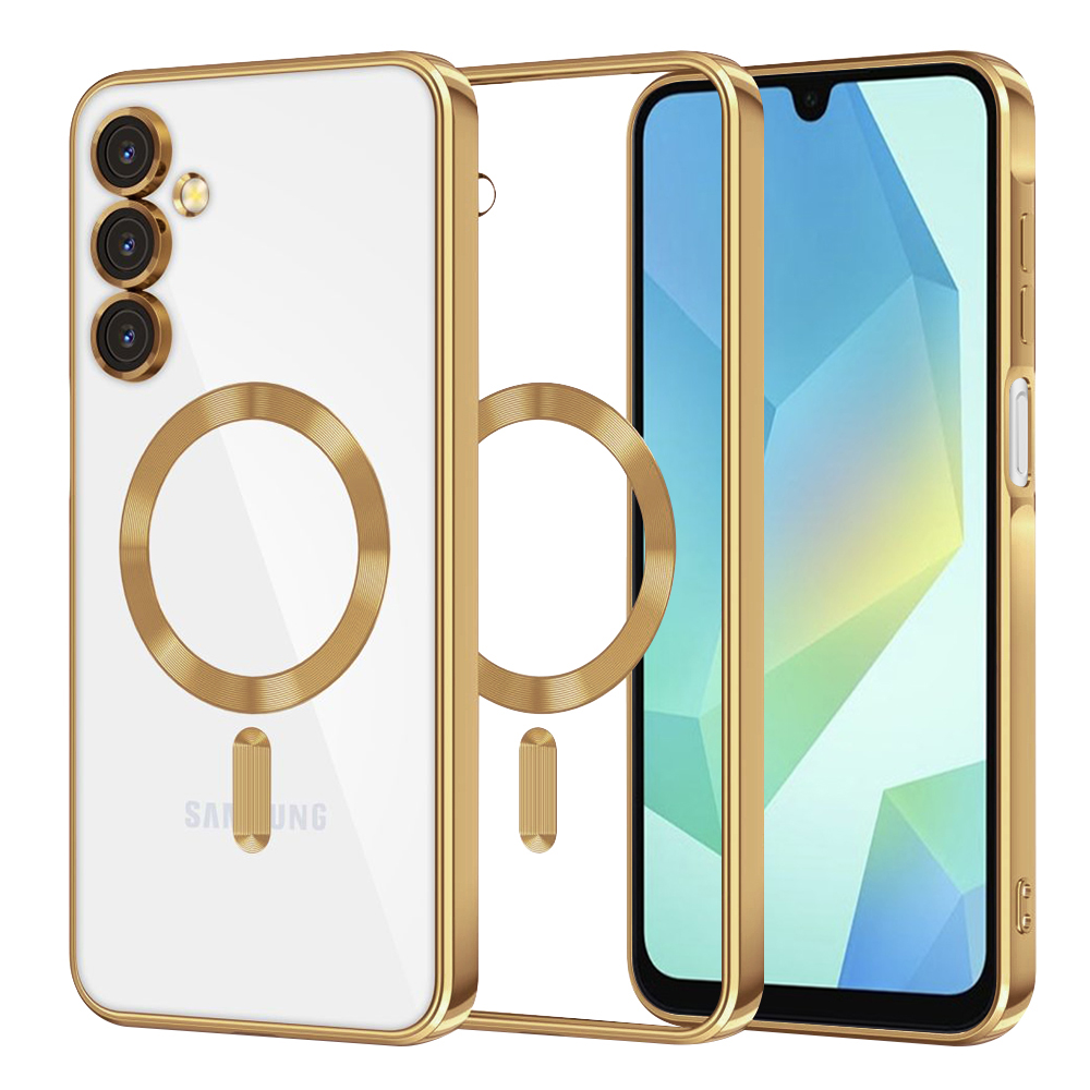 Techsuit Luxury Crystal MagSafe puzdro pre Samsung Galaxy A16 4G / A16 5G – zlaté KF2344429