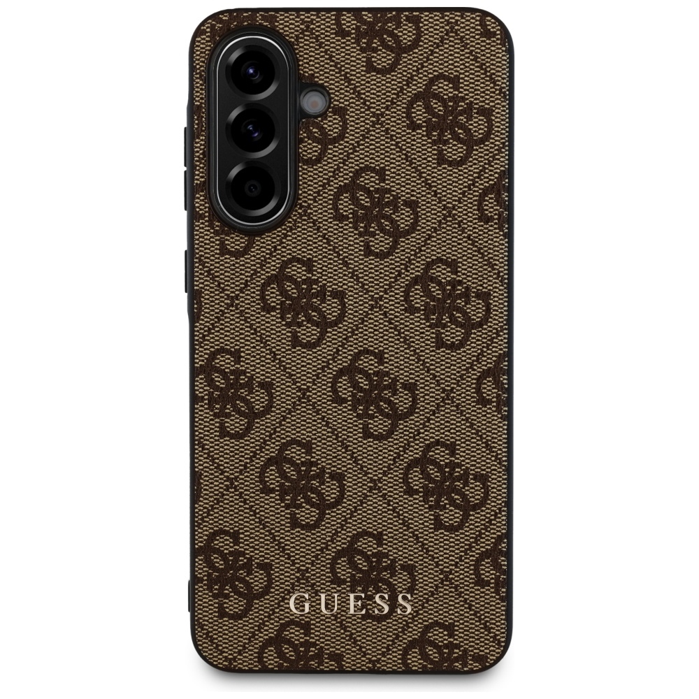 Guess Hardcase 4G Classic tvrdé puzdro pre Samsung Galaxy A36 5G – hnedé KF2347233