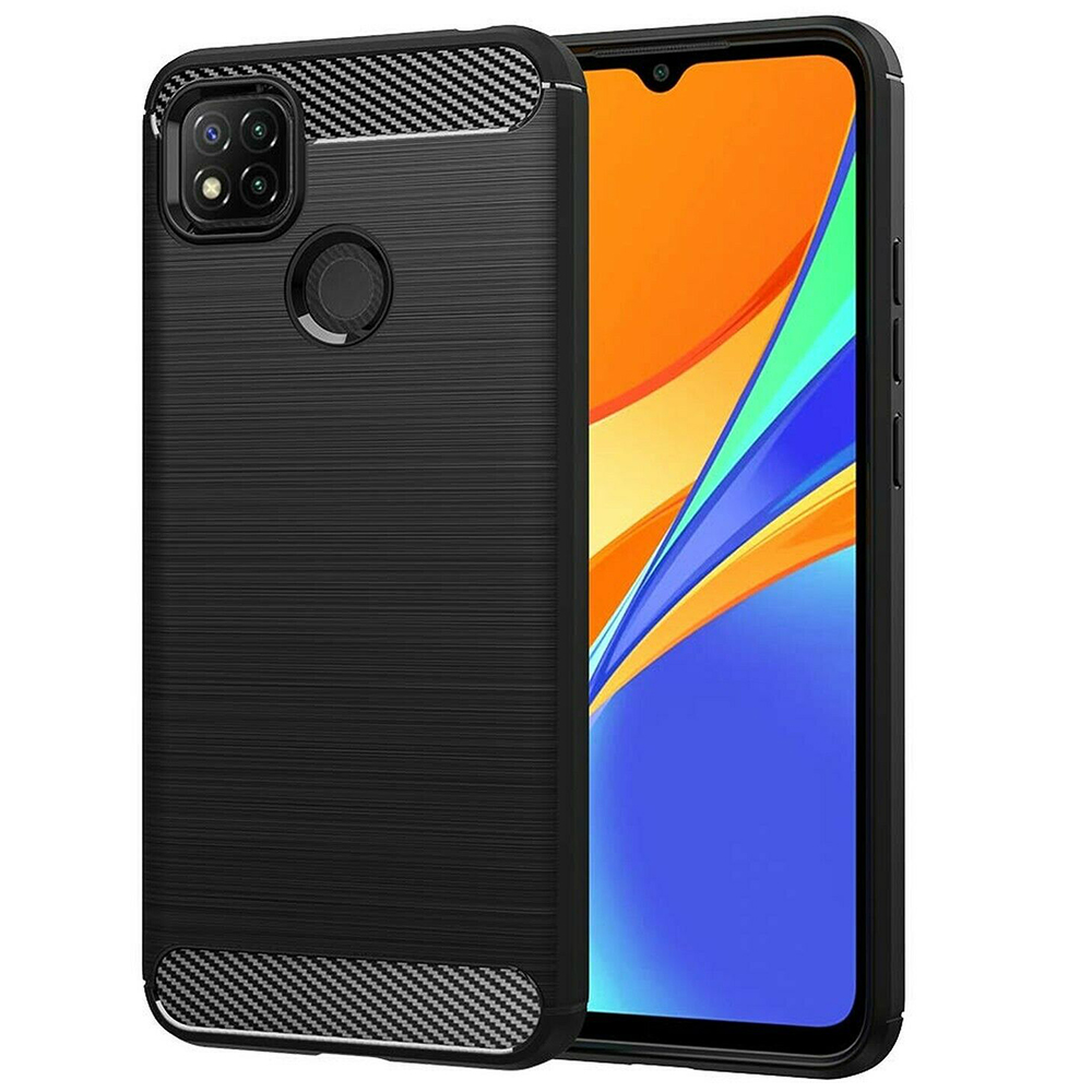 Techsuit - Carbon Silicone - Xiaomi Redmi 9C / Redmi 9C NFC - Black KF231610