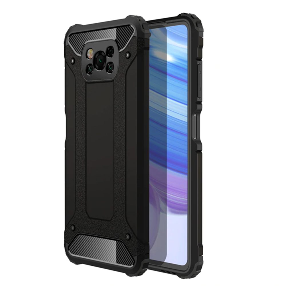 Techsuit - Hybrid Armor - Xiaomi Poco X3 / Poco X3 NFC / Poco X3 Pro - Black KF233386