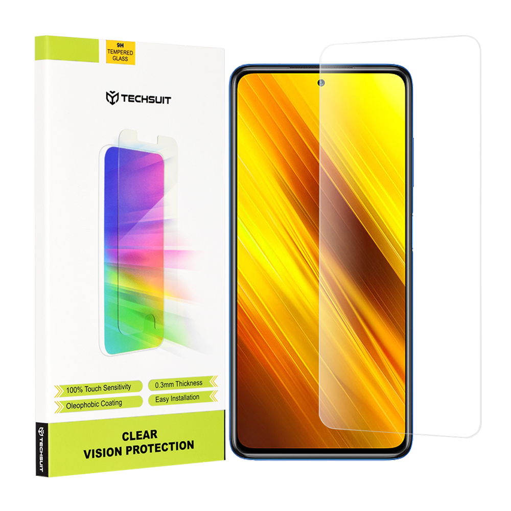 Techsuit - Clear Vision Glass - Xiaomi Poco X3 / Poco X3 NFC / Poco X3 Pro - Transparent KF2311876
