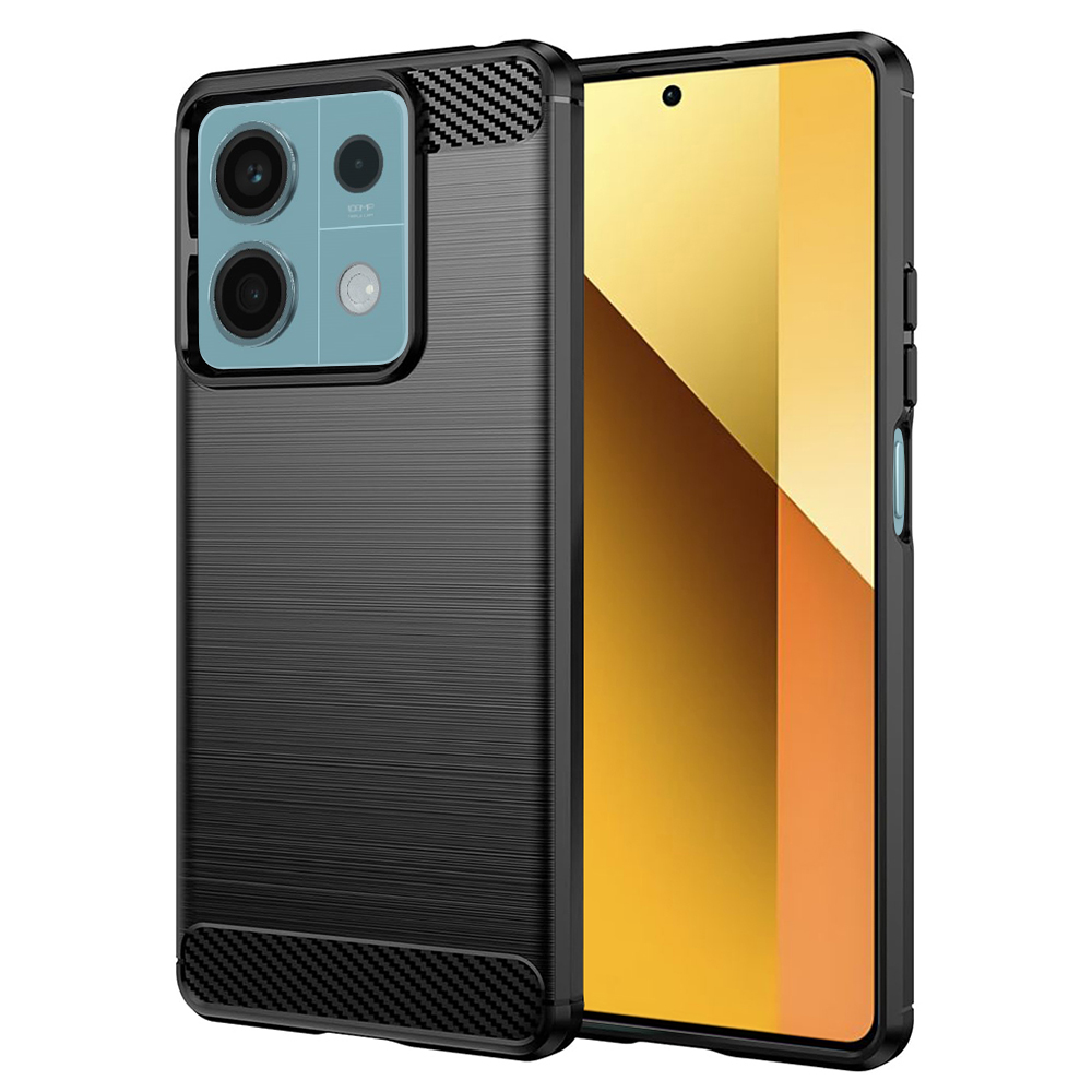 Techsuit - Carbon Silicone - Xiaomi Redmi Note 13 5G - Black KF2315575