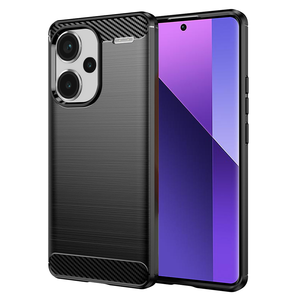Techsuit - Carbon Silicone - Xiaomi Redmi Note 13 Pro+ 5G - Black KF2315577