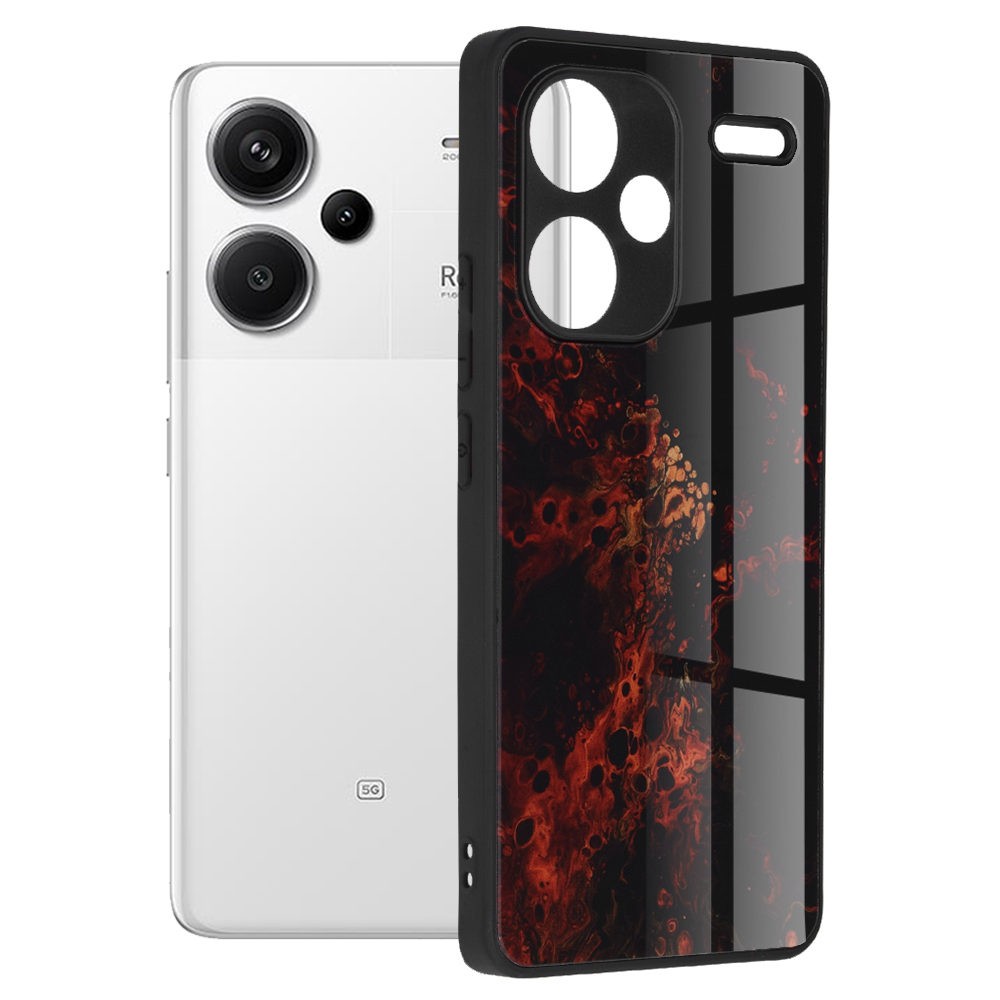 Techsuit - Glaze Series - Xiaomi Redmi Note 13 Pro+ 5G - Red Nebula KF2317130