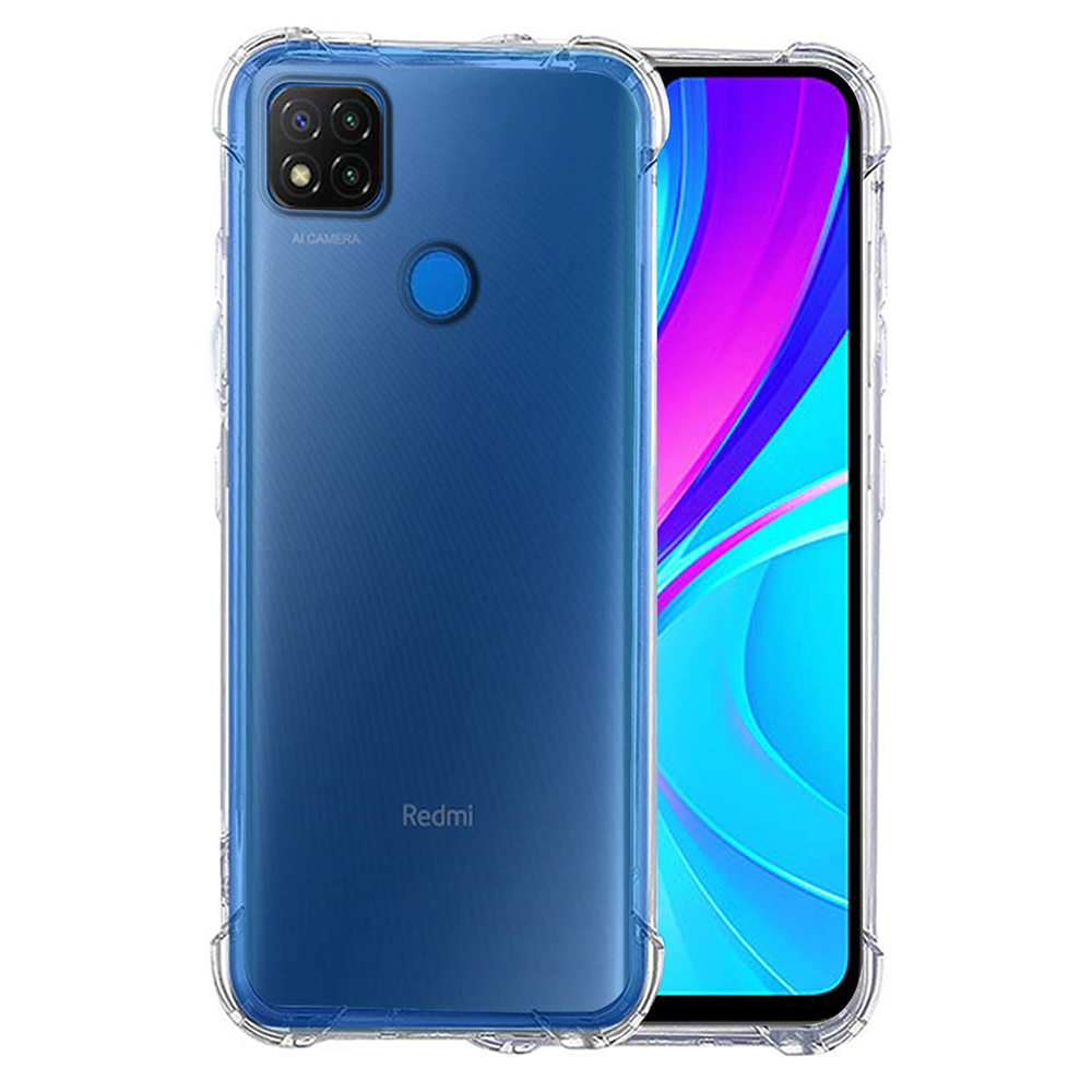 Techsuit - Shockproof Clear Silicone - Xiaomi Redmi 9C / Redmi 9C NFC - Clear KF2317896