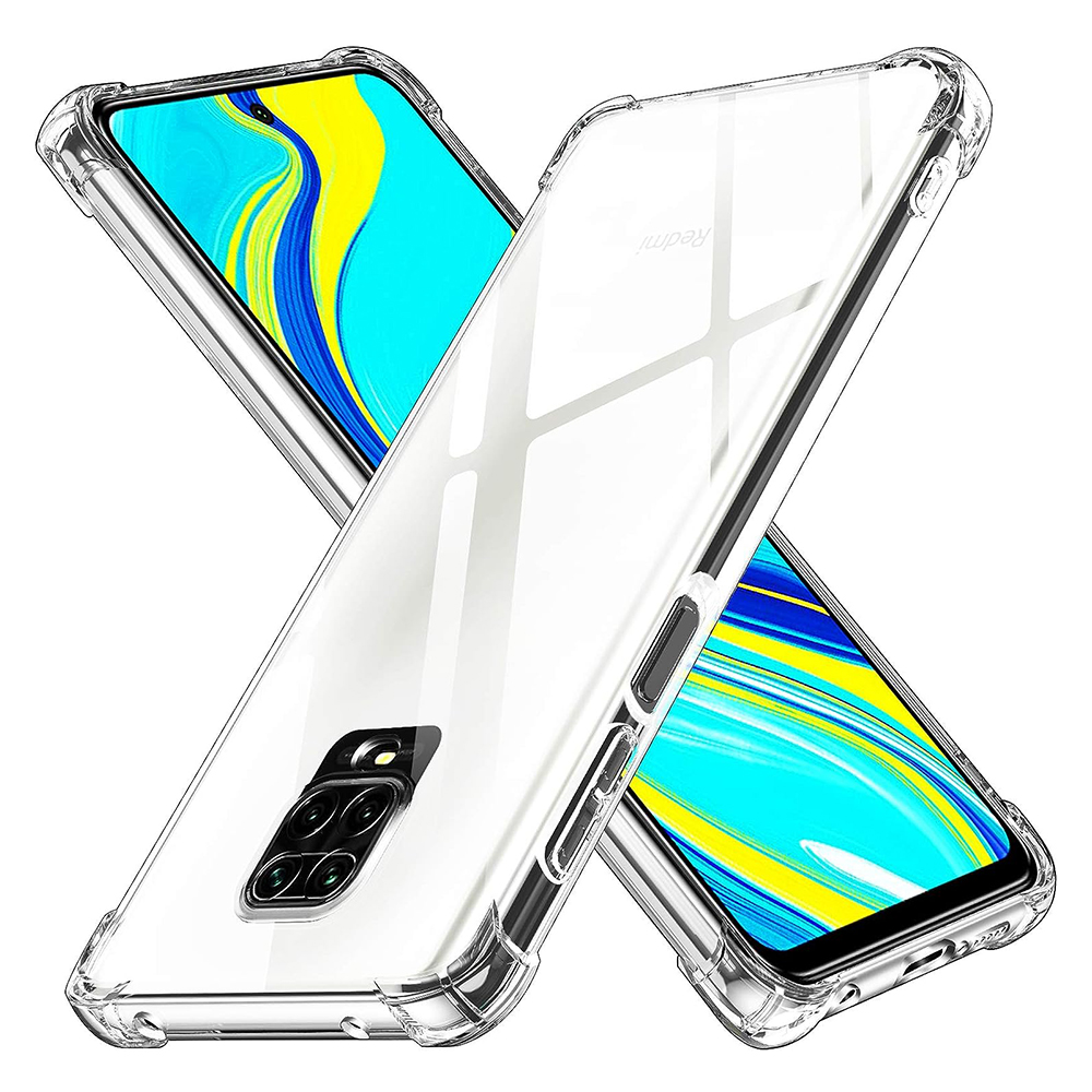 Techsuit - Shockproof Clear Silicone - Xiaomi Redmi Note 9S / Note 9 Pro / Note 9 Pro Max - Clear KF2317899