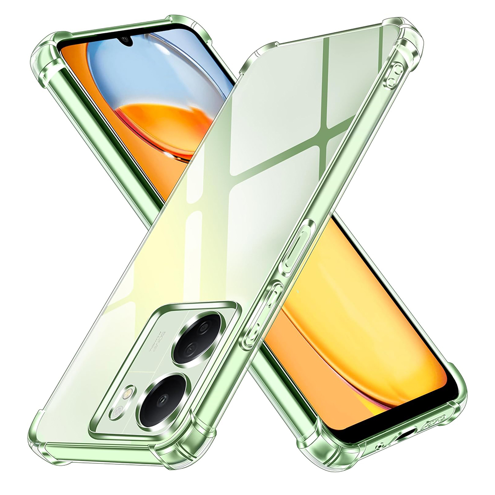 Techsuit - Shockproof Clear Silicone [Camera Protection] - Xiaomi Redmi 13C 4G / Poco C65 - Clear KF2318301