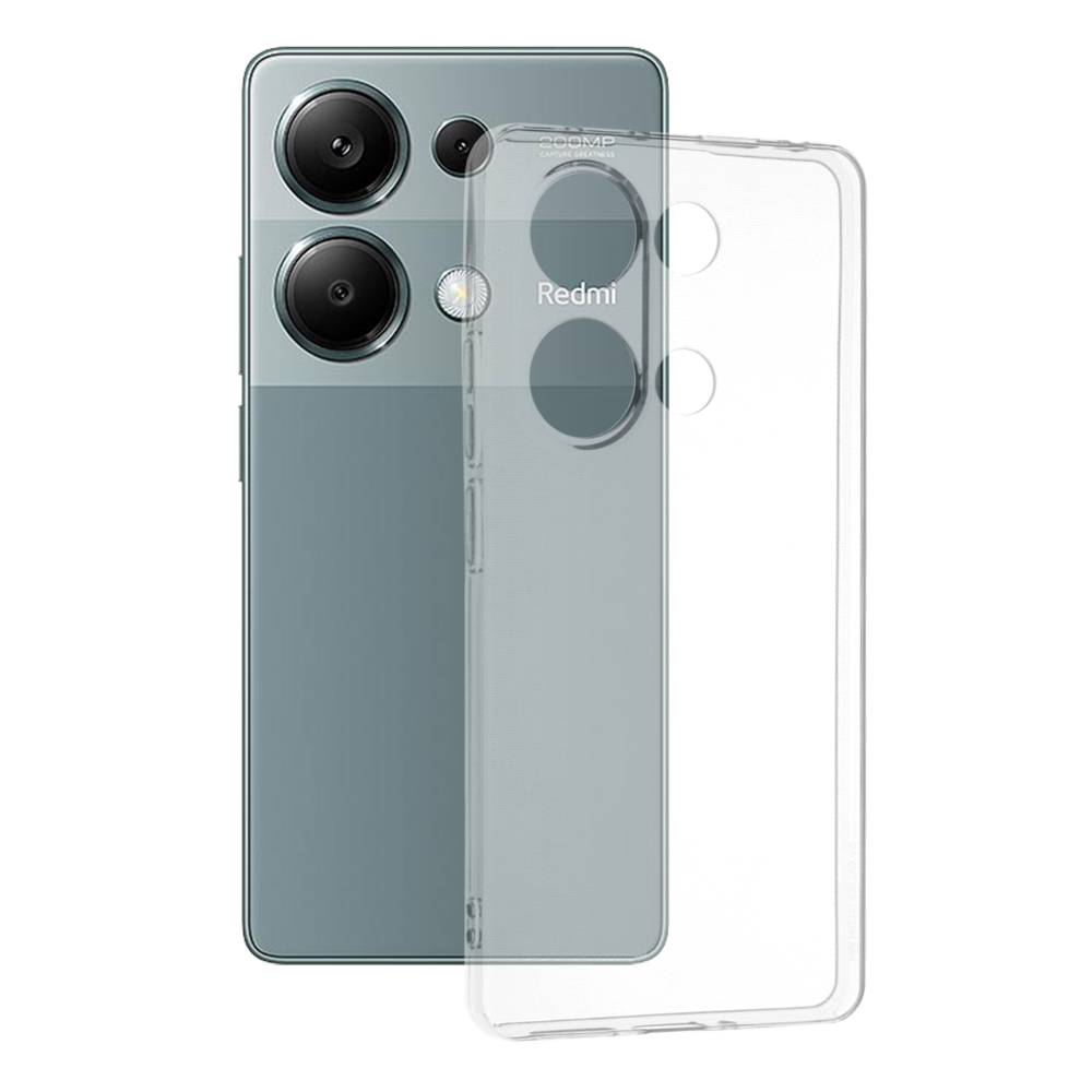 Techsuit - Clear Silicone - Xiaomi Redmi Note 13 Pro 4G / Poco M6 Pro 4G - Transparent KF2318732