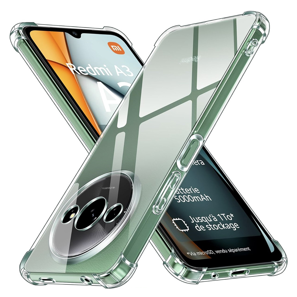 Techsuit - Shockproof Clear Silicone - Xiaomi Redmi A3 / Redmi A3x - Clear KF2320117