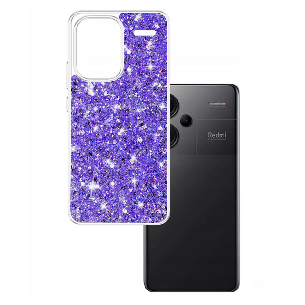 Techsuit - Sparkly Glitter - Xiaomi Redmi Note 13 Pro+ 5G - Purple KF2324135