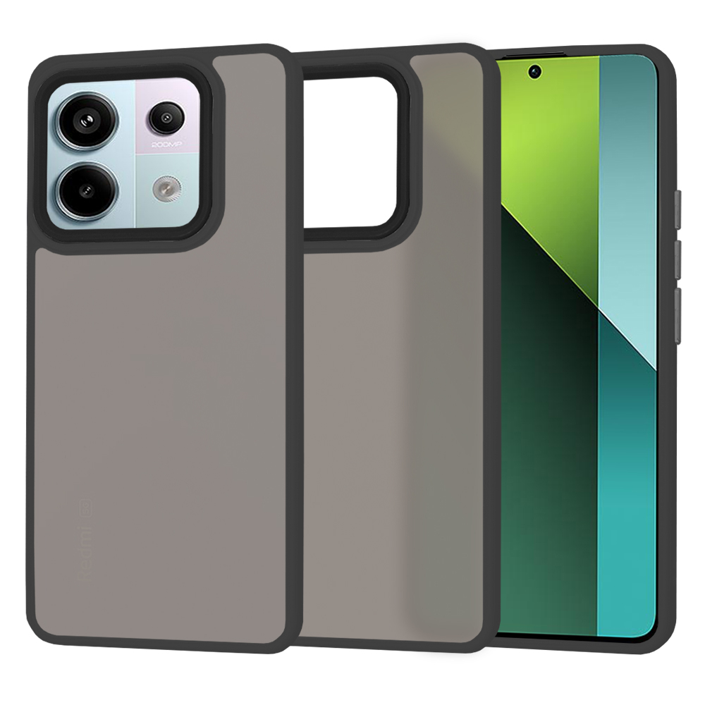 Techsuit HaloFrost Series puzdro pre Xiaomi Redmi Note 13 Pro 5G / Poco X6 – čierne KF2325556