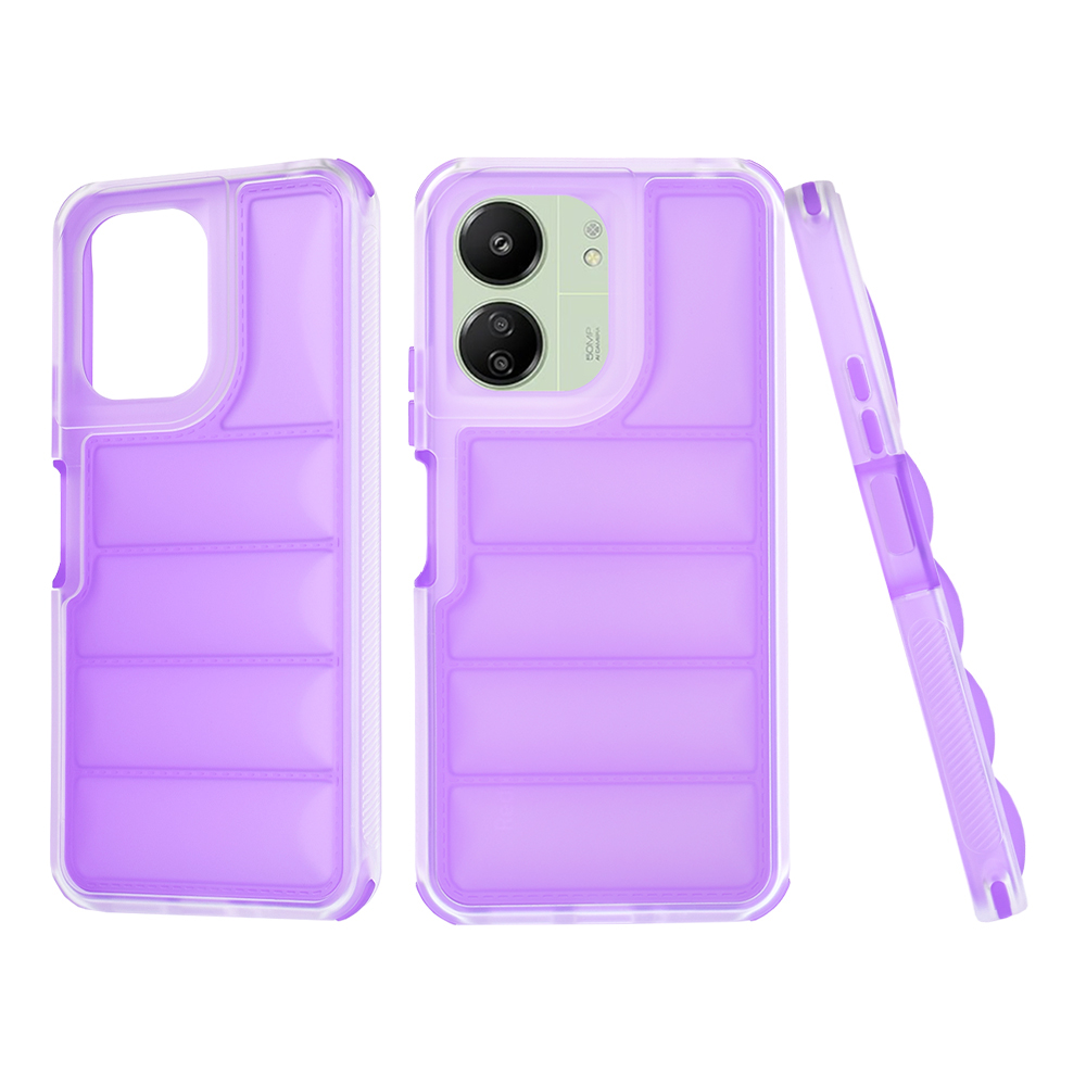 Techsuit Wave Shield puzdro pre Xiaomi Redmi 13C 4G / Redmi 13C 5G / Poco C65 – fialové KF2325878