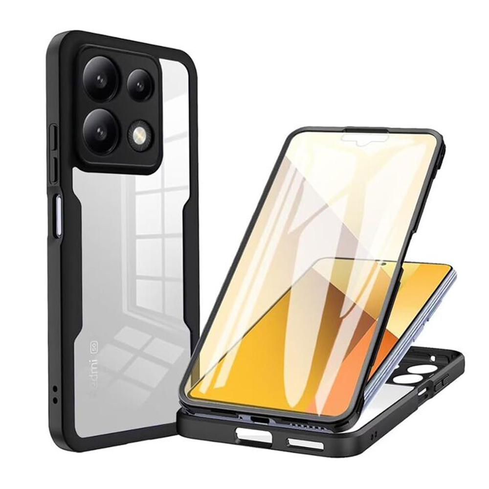 Techsuit - ColorVerse 360 Series + Screen Protector - Xiaomi Poco X6 Pro - Black KF2326873