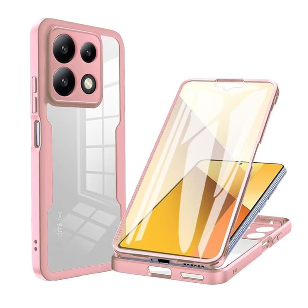Techsuit - ColorVerse 360 Series + Screen Protector - Xiaomi Poco X6 Pro - Pink KF2326874