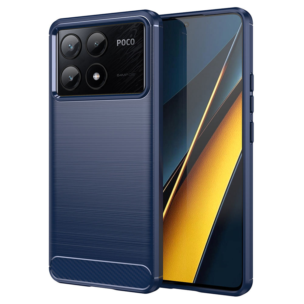Techsuit - Carbon Silicone - Xiaomi Poco X6 Pro - Blue KF2328013