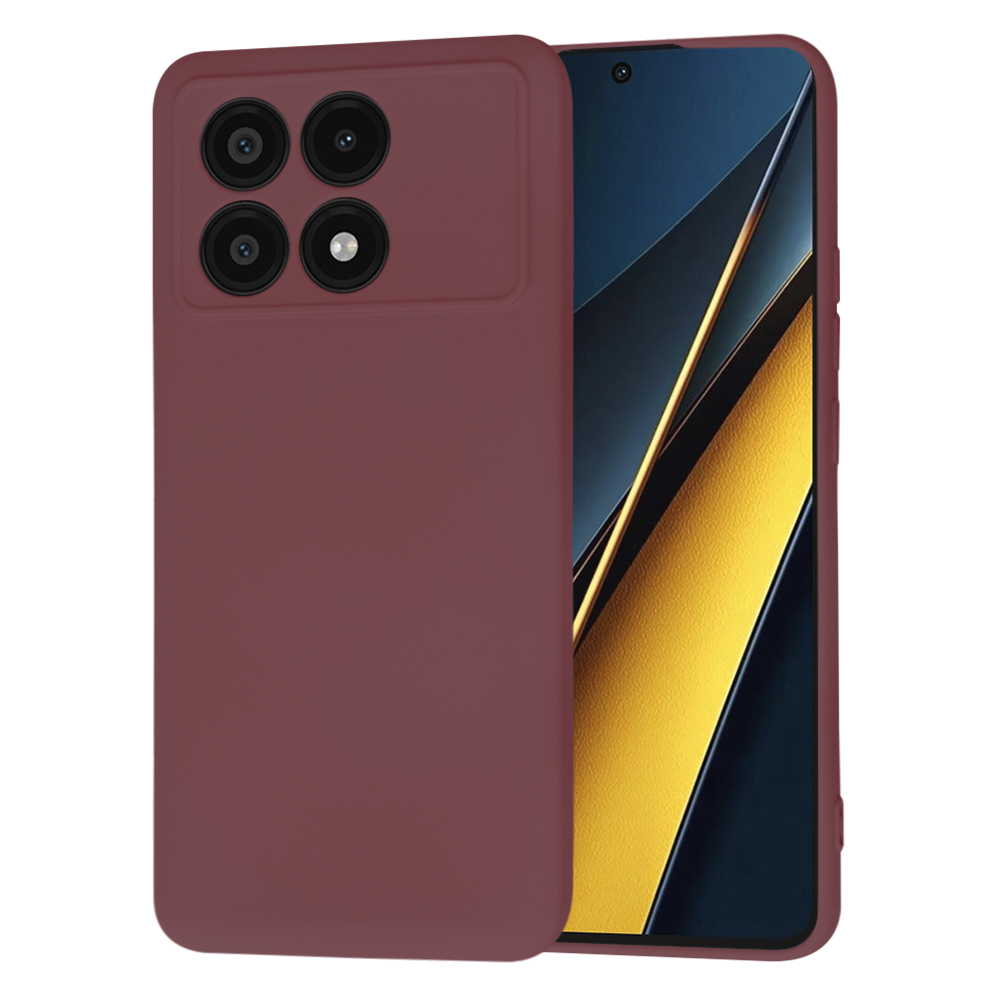 Techsuit - SoftFlex - Xiaomi Poco X6 Pro - Plum Red KF2329006