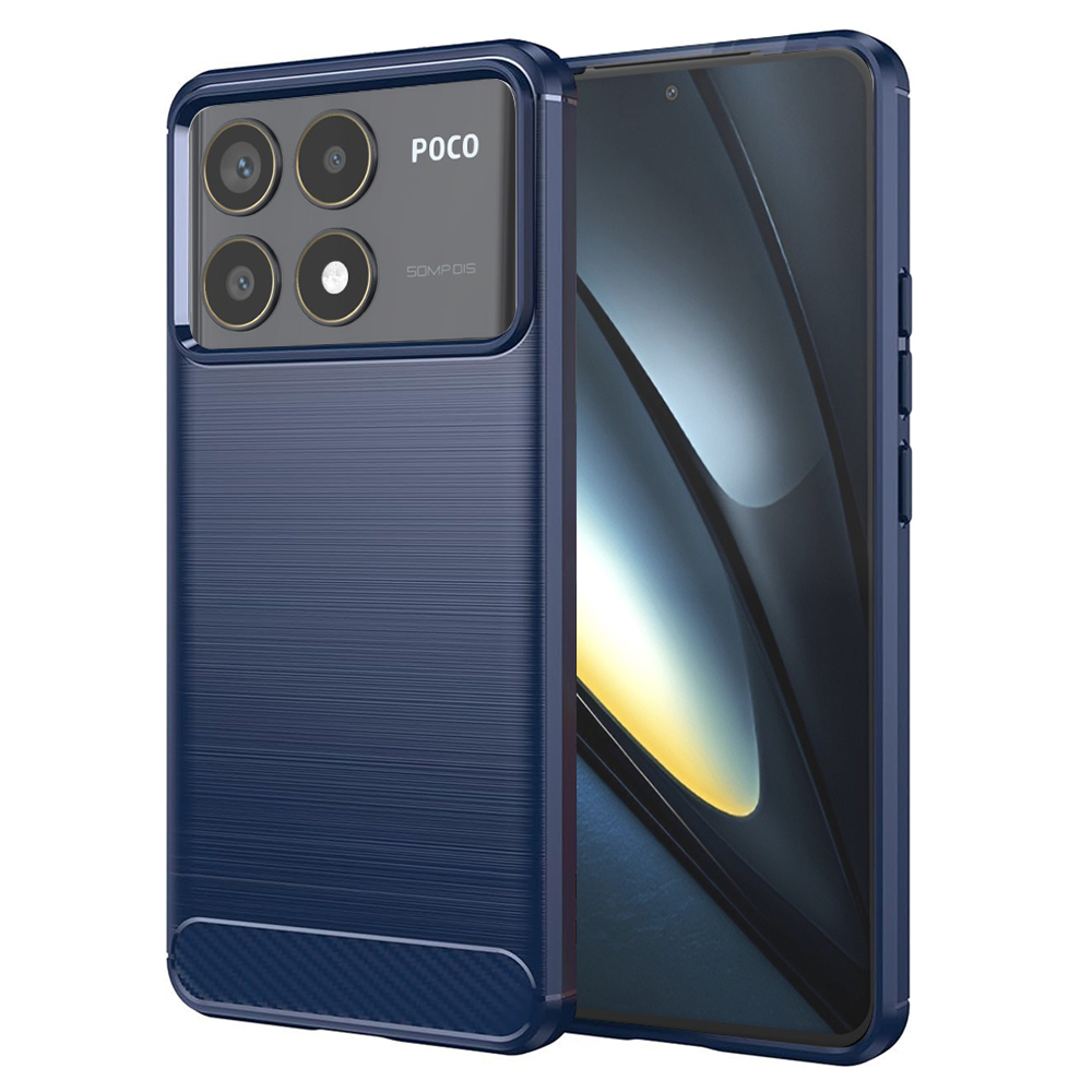 Techsuit - Carbon Silicone - Xiaomi Poco F6 Pro - Blue KF2331000