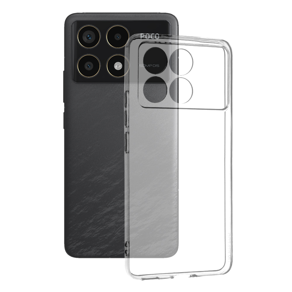 Techsuit - Clear Silicone - Xiaomi Poco F6 Pro - Transparent KF2331002