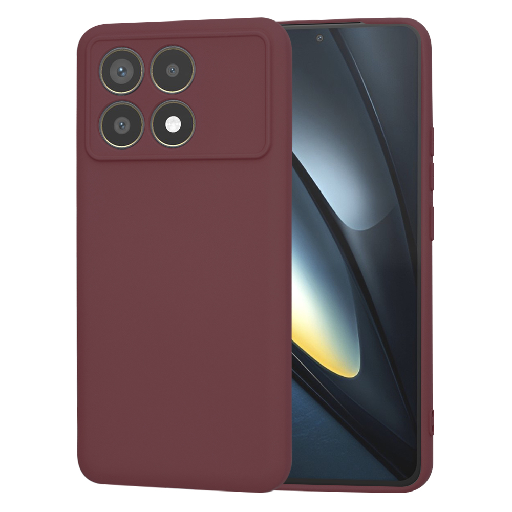 Techsuit - SoftFlex - Xiaomi Poco F6 Pro - Plum Red KF2331043