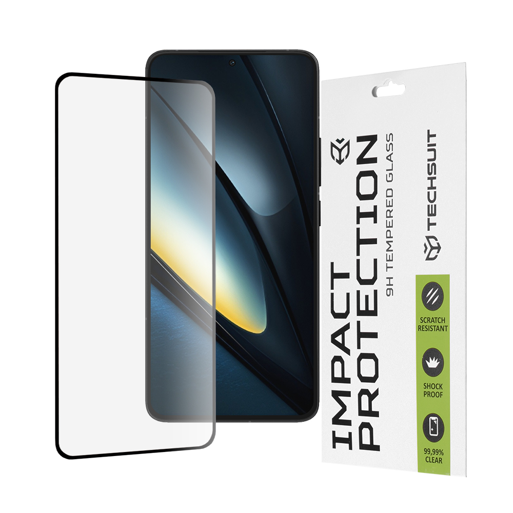 Techsuit - 111D Full Cover / Full Glue Glass - Xiaomi Poco F6 Pro - Black KF2331066