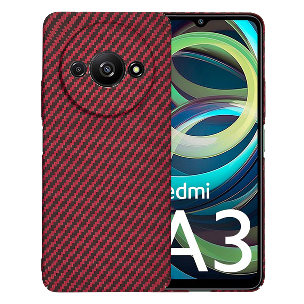Techsuit - Carbonite FiberShell - Xiaomi Redmi A3 / Redmi A3x - Red KF2333343