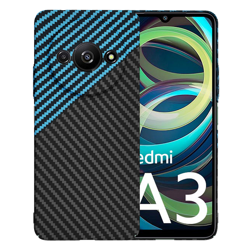 Techsuit - Carbonite FiberShell - Xiaomi Redmi A3 / Redmi A3x - Blue Pulse KF2333344