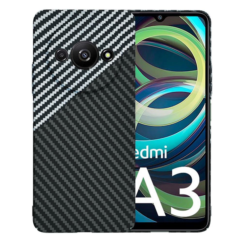 Techsuit - Carbonite FiberShell - Xiaomi Redmi A3 / Redmi A3x - Stealth Gray KF2333345