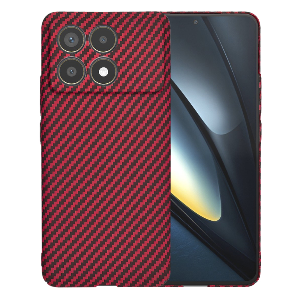 Techsuit - Carbonite FiberShell - Xiaomi Poco F6 Pro - Red KF2333488