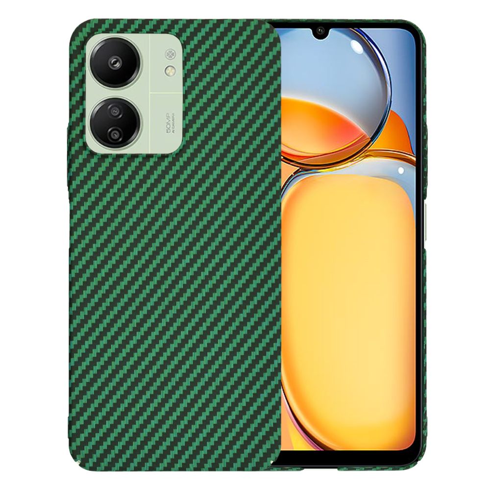 Techsuit - Carbonite FiberShell - Xiaomi Redmi 13C 4G / Redmi 13C 5G / Poco C65 - Green KF2333804