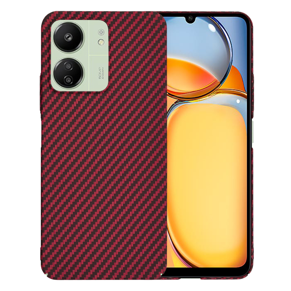 Techsuit - Carbonite FiberShell - XXiaomi Redmi 13C 4G / Redmi 13C 5G / Poco C65 - Red KF2333805