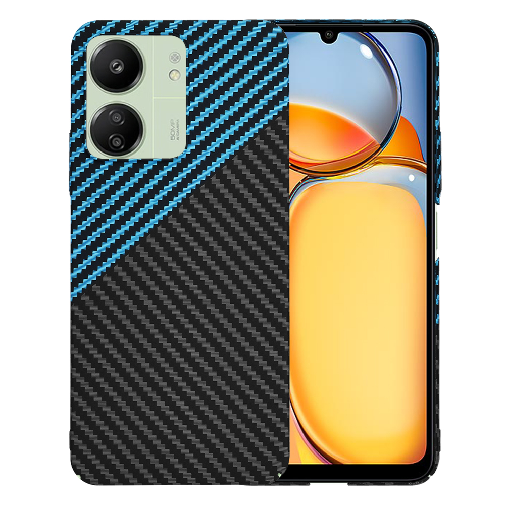 Techsuit - Carbonite FiberShell - Xiaomi Redmi 13C 4G / Redmi 13C 5G / Poco C65 - Blue Pulse KF2333806