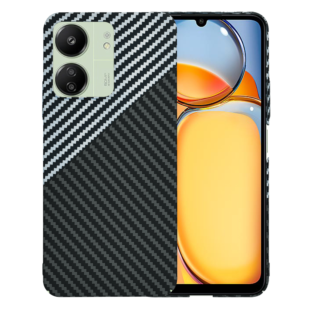Techsuit - Carbonite FiberShell - Xiaomi Redmi 13C 4G / Redmi 13C 5G / Poco C65 - Stealth Gray KF2333807