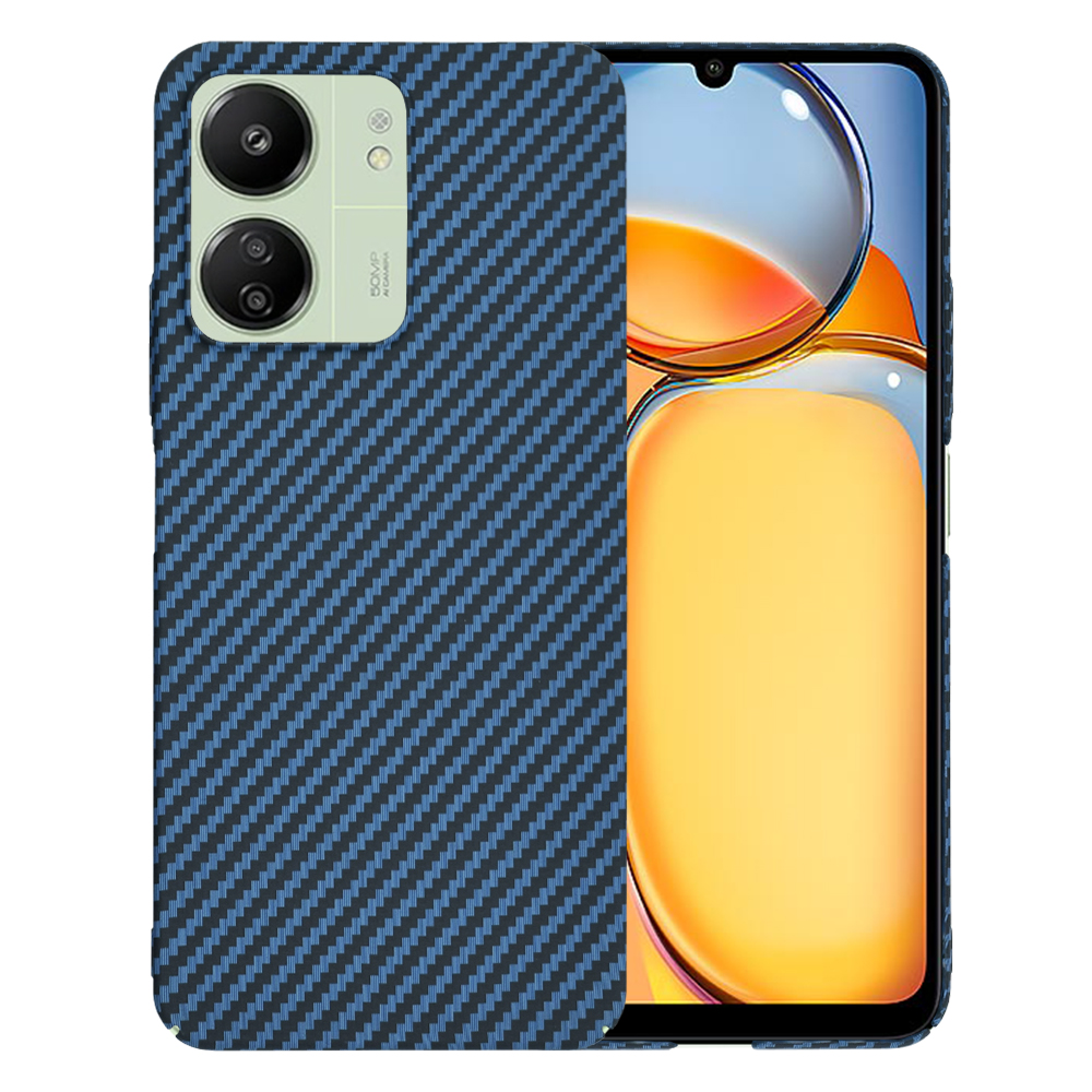 Techsuit - Carbonite FiberShell - Xiaomi Redmi 13C 4G / Redmi 13C 5G / Poco C65 - Cyan KF2333809