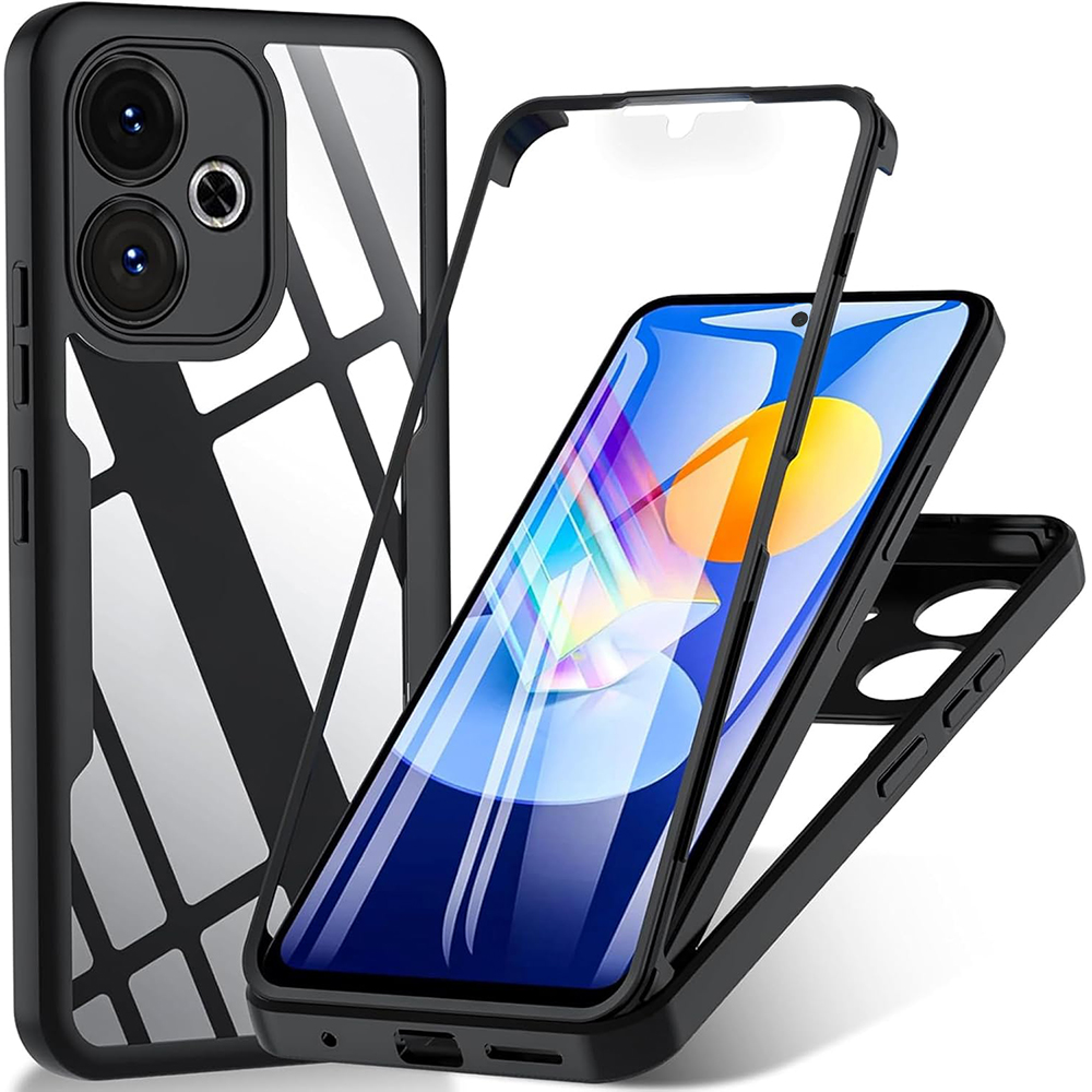 Techsuit - ColorVerse 360 Series + Screen Protector - Xiaomi Redmi 13 / Poco M6 4G - Black KF2335031