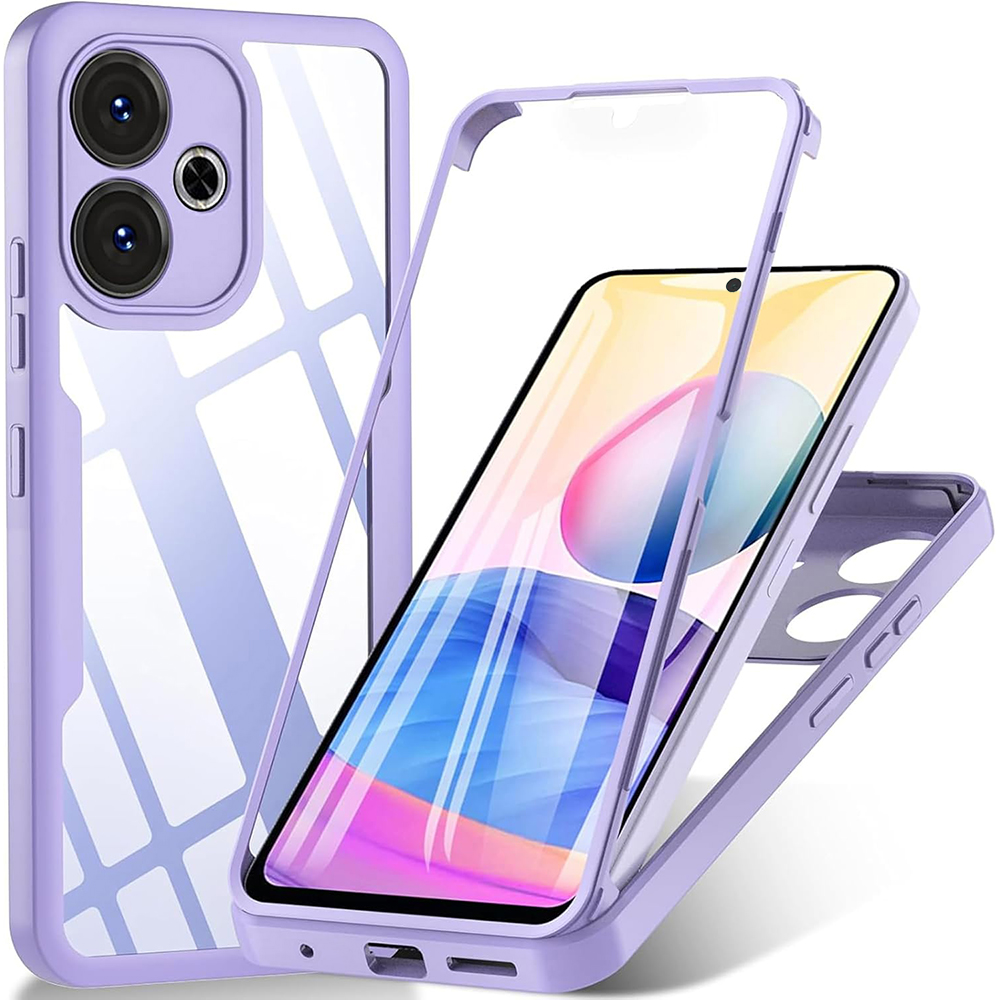 Techsuit - ColorVerse 360 Series + Screen Protector - Xiaomi Redmi 13 / Poco M6 4G - Purple KF2335034