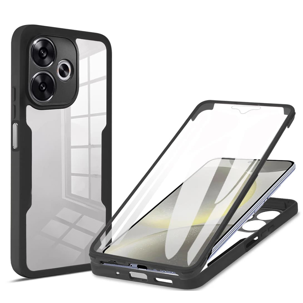 Techsuit - ColorVerse 360 Series + Screen Protector - Xiaomi Poco F6 - Black KF2335059