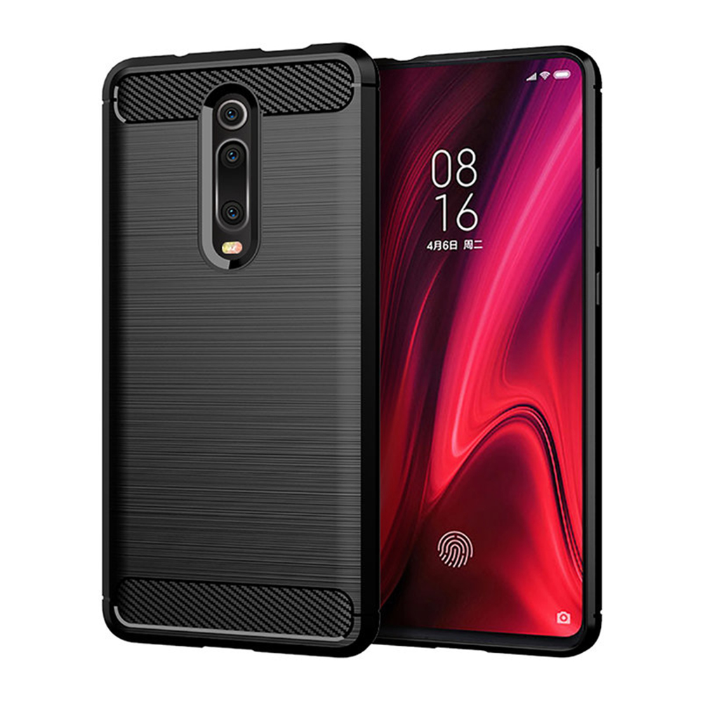 Techsuit - Carbon Silicone - Xiaomi Mi 9T / Mi 9T Pro / Redmi K20 / Redmi K20 Pro - Black KF2338464