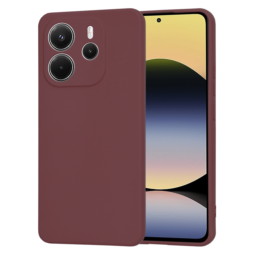 Techsuit - SoftFlex - Xiaomi Redmi Note 14 4G (163.25 x 76.55 x 8.16mm) - Plum Red KF2345792