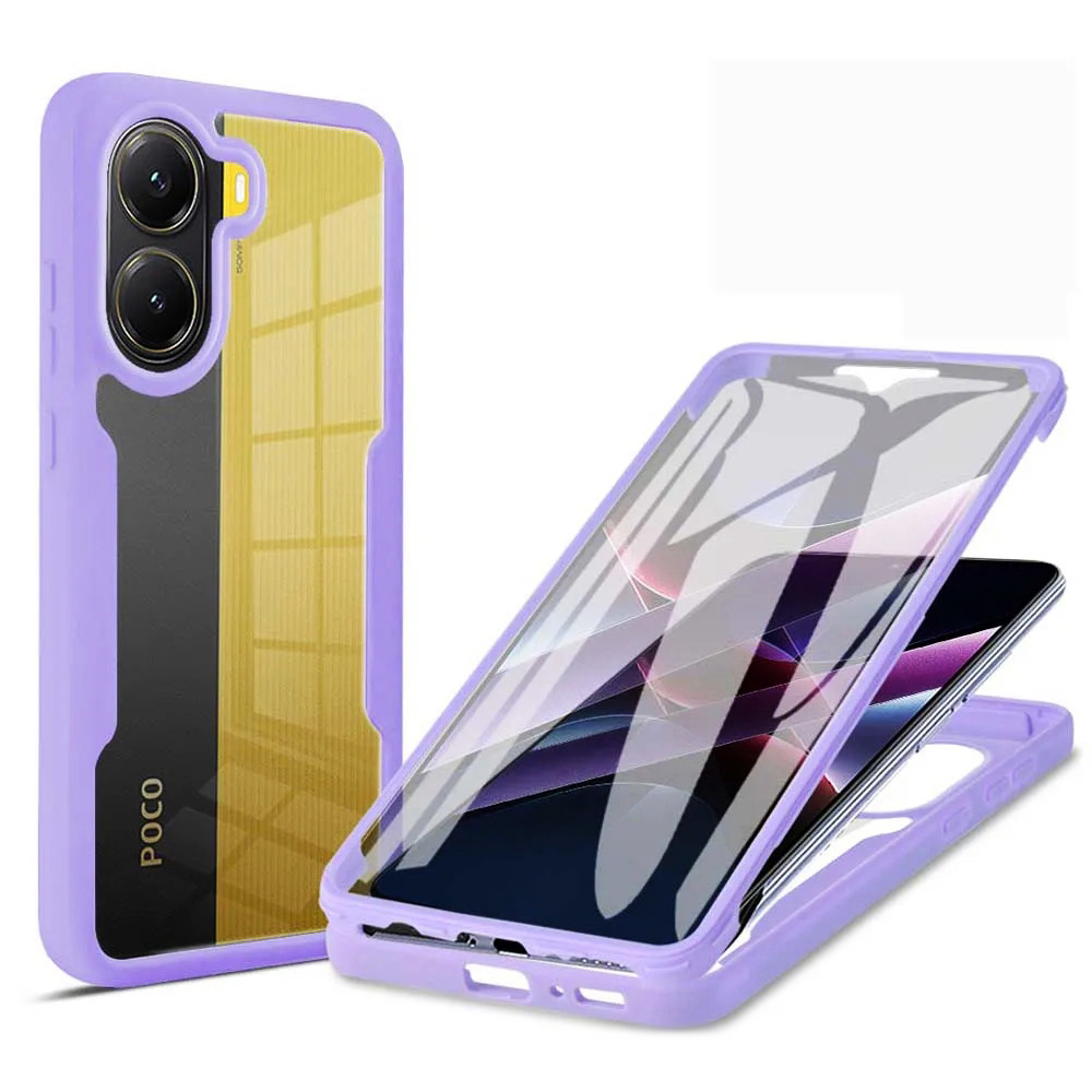 Techsuit - ColorVerse 360 Series + Screen Protector - Xiaomi Poco X7 Pro - Purple KF2346685
