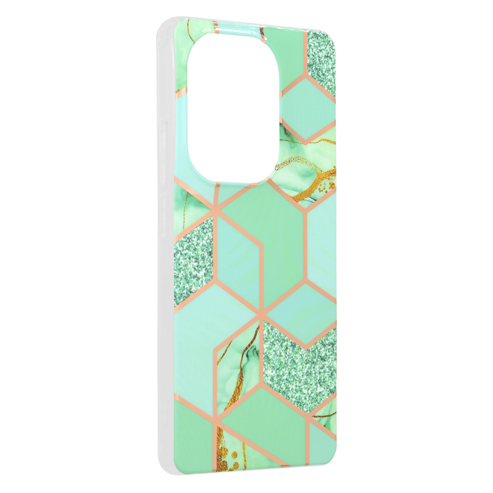 Techsuit - Marble Series - Xiaomi Redmi Note 13 Pro 4G / Poco M6 Pro 4G - Green Hex KF2320092