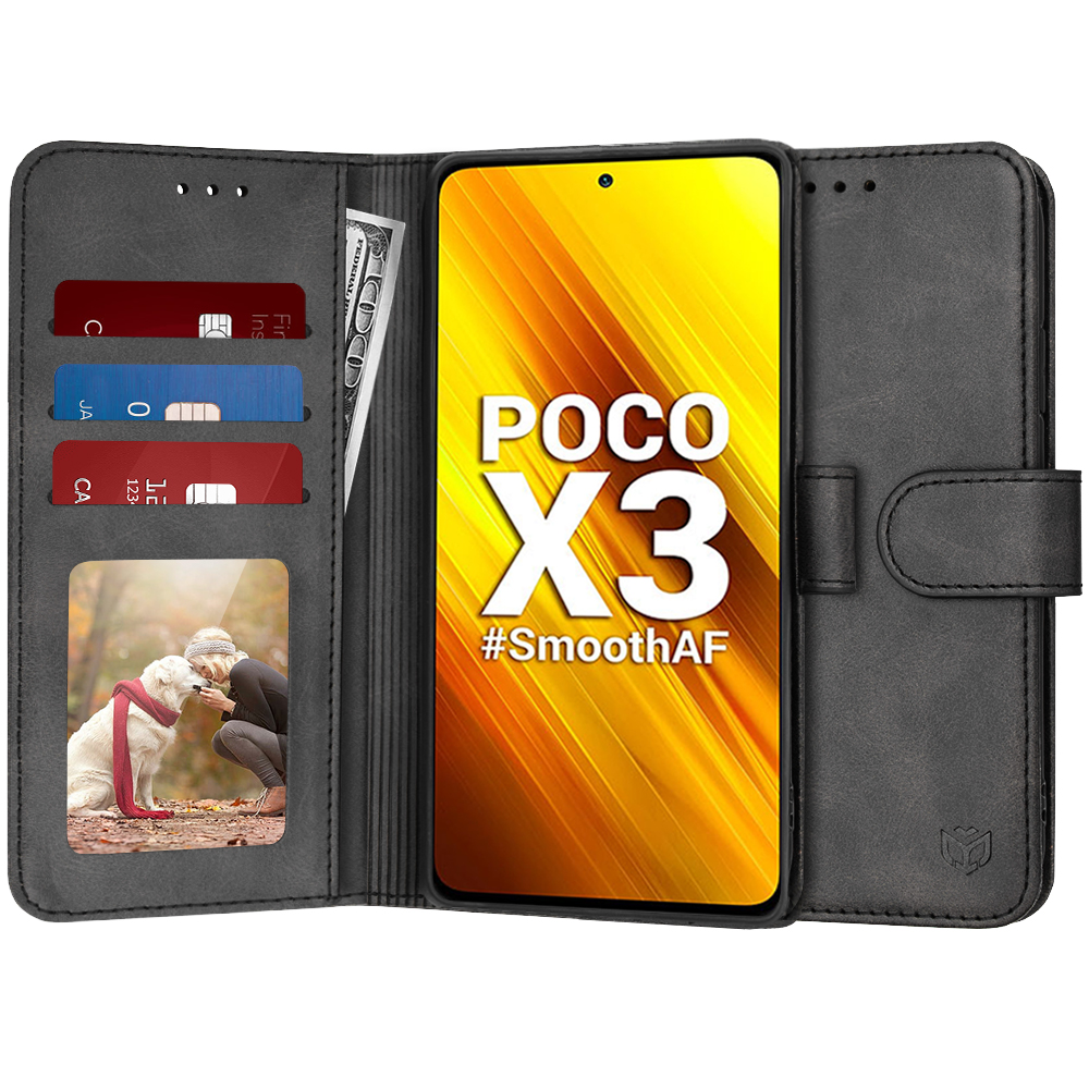 Techsuit - Diary Book - Xiaomi Poco X3 / Poco X3 NFC / Poco X3 Pro - Black KF2321310