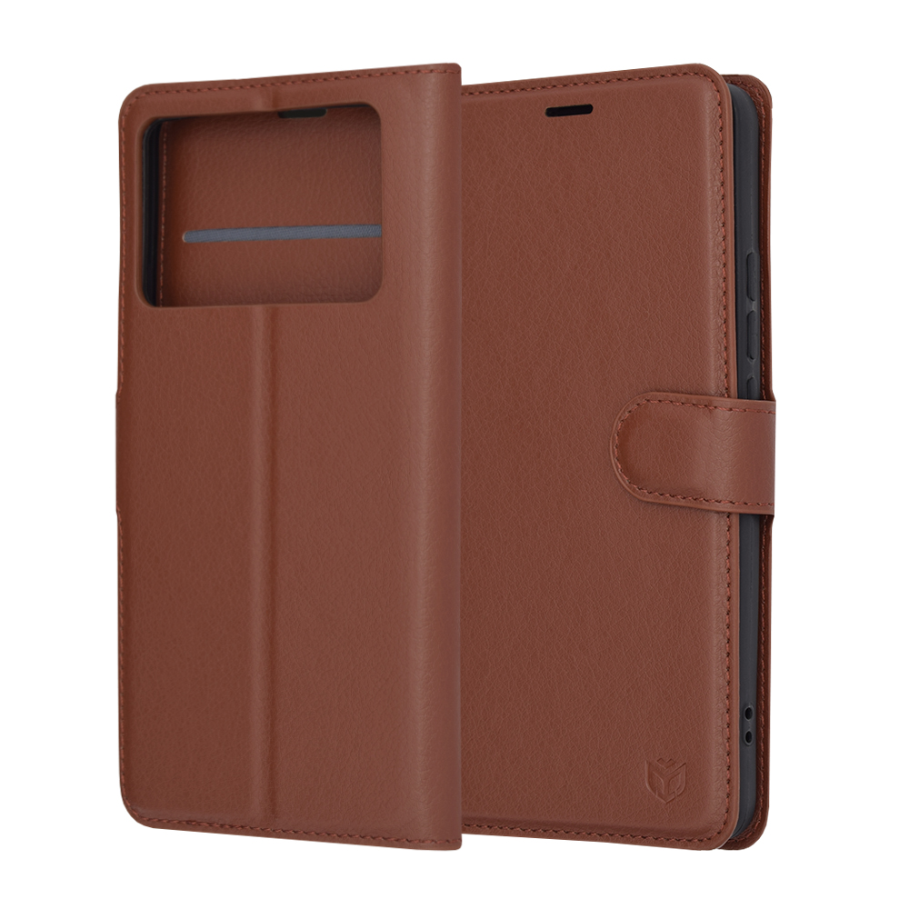 Techsuit - Leather Folio - Xiaomi Poco X6 Pro - Brown KF2323574