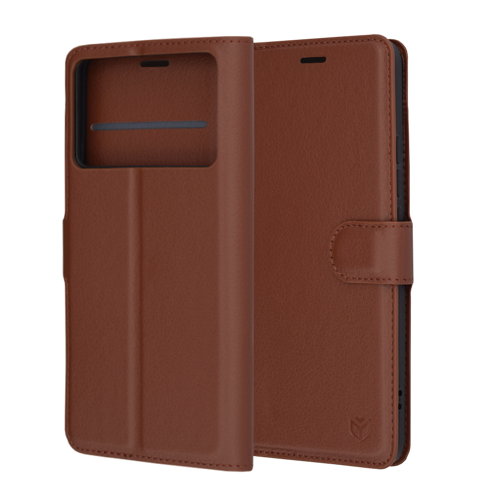 Techsuit - Leather Folio - Xiaomi Poco F6 Pro - Brown KF2330996